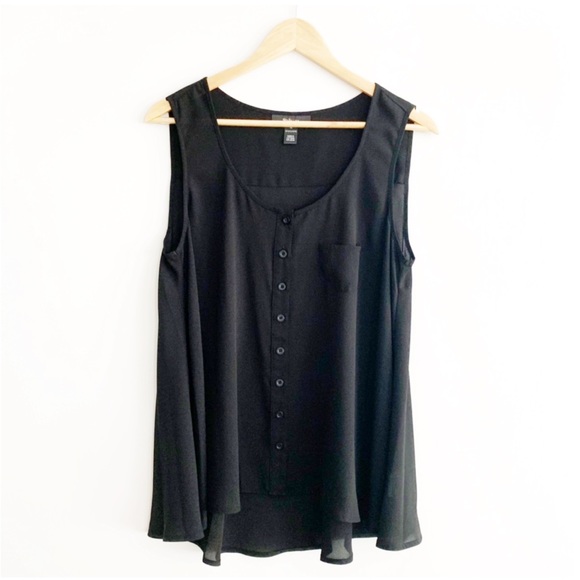 Style & Co. Tops - Style & Co Black Sleeveless Shirt